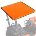 thumbnail image 1 of Universal Tractor Canopy – One Piece Steel Sun Shade (Orange) for ROPS, 1 of 6