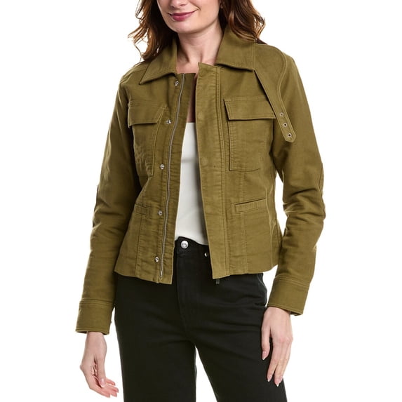 Proenza Schouler White Label womens Ava Jacket, 4, Green