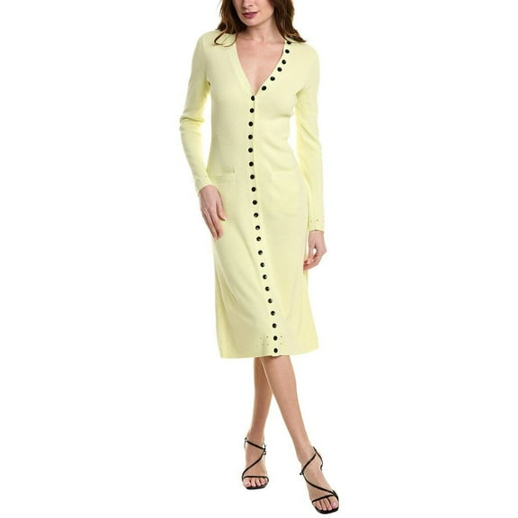 Proenza Schouler White Label womens  Cameron Boucle Dress, l, Yellow