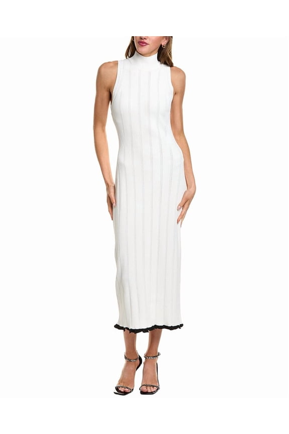 White Label womens Kim Knit Maxi Dress, s, White