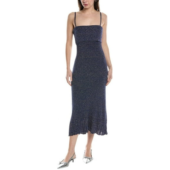 Proenza Schouler White Label womens  Lorenia Midi Dress, m, Blue