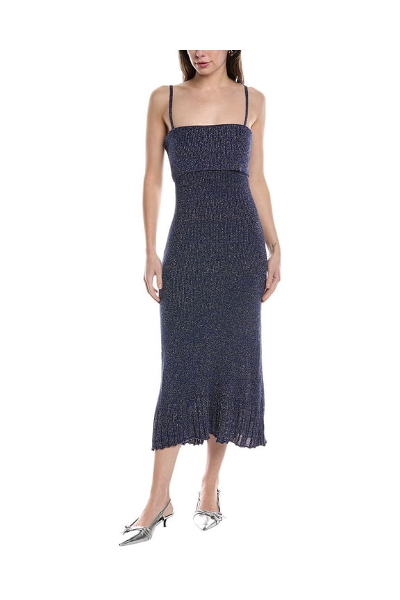 White Label womens  Lorenia Midi Dress, m, Blue