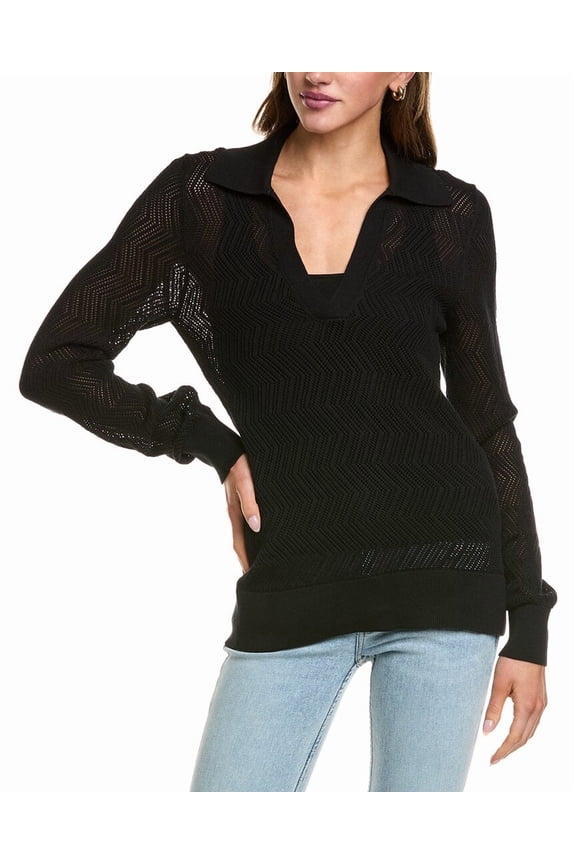 White Label womens Nicola Knit Sweater, xs, Black
