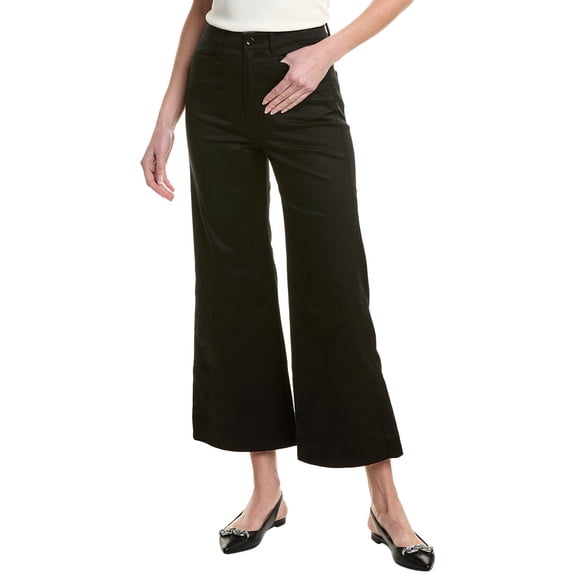 Proenza Schouler White Label womens Sadie Wide Leg Pant, 8, Blue