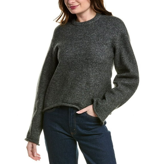 Proenza Schouler White Label womens  Tara Wool-Blend Sweater, m, Grey
