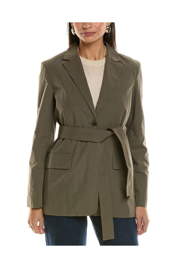 womens  White Label Technical Suiting Blazer, 6, Brown