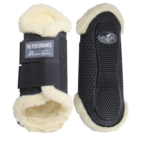 Professionals Choice Splint Boots w/Fleece M Black