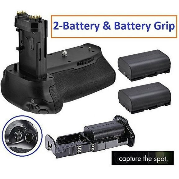 Prof. Multi Power Battery Grip With 2-Pc LP-E6 Battery For Canon EOS 7D Mark II