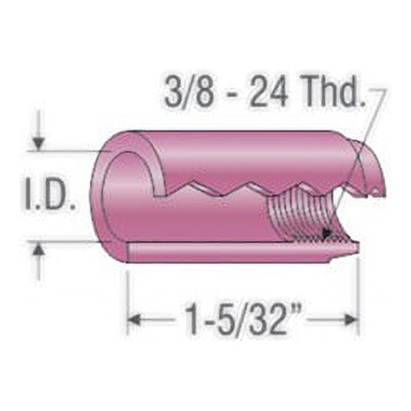 Profax Lenco 5/16"ID Size 5 Alumina TIG Welding Cup (40 Pack)