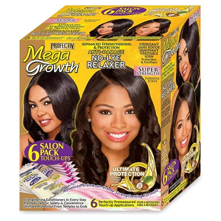 Profectiv MegaGrowth Anti-Damage No-Lye Relaxer, Super, 6 Touch-up Applications