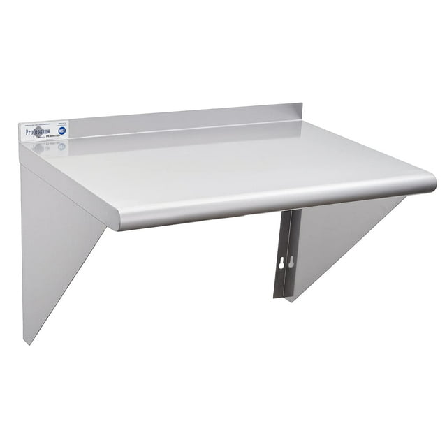Profeeshaw 18" x 24" 300 lb Commercial NSF Stainless Steel Shelf Wall