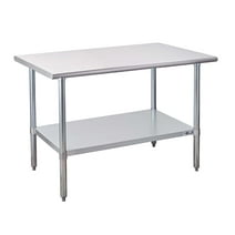 Profeeshaw NSF Stainless Steel 30" x 48" Commercial Kitchen Prep & Work Table with Undershelf