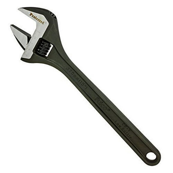 Proferred T05046 Standard Adjustable Wrench, Phosphate Finish, 15"