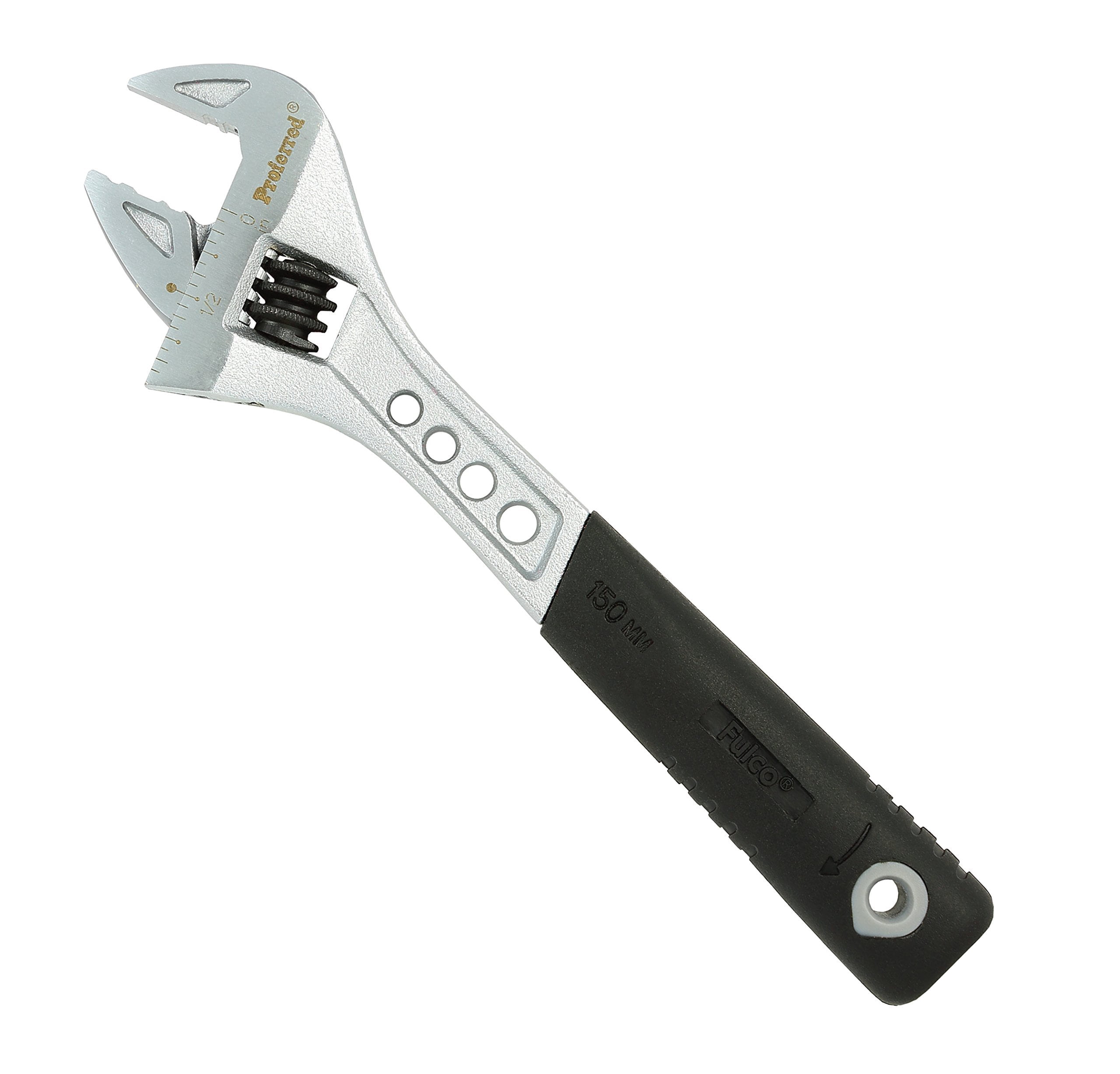Proferred T06002 Tiger Paw Adjustable Wrench with Padded Handle, Matt, 6"