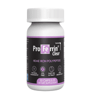 مكمل الحديد Proferrin Clear Heme ، 30 كبسولة - امتصاص متفوق ، سهل على الأمعاء ، طبيعي ، صنع في الولايات المتحدة