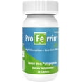 thumbnail image 1 of Proferrin ES- 10.5mg of high Absorbing Heme Iron Polypeptide. Made in The USA. 30 Tablets. Easy on The Gut. Not affected by Coffee, Calcium, or PPI's, 1 of 5