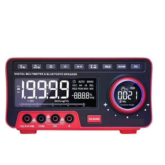 Profesional Digital Bench Multimeter 19999 Counts Transistor Tester Auto Range Voltmeter Multifunction Calibrator ,Battery Test