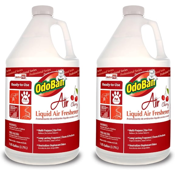Professil Series Ready-to-Use Air Cherry Liquid Air Freshener, Made in the USA, Cherry Scent, 2-Pack, 1 Gallon Each