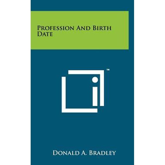 Profession and Birth Date