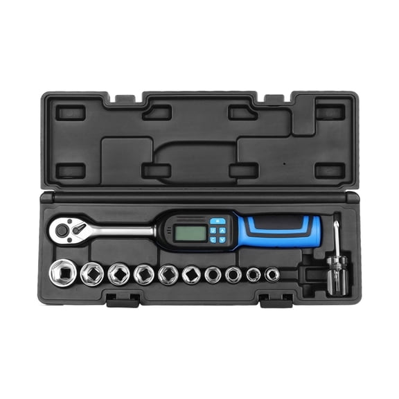 Profession Digital Torque Wrench Spanner With Interchangeable Heads High Precise Measurement And Preset Alerts Function