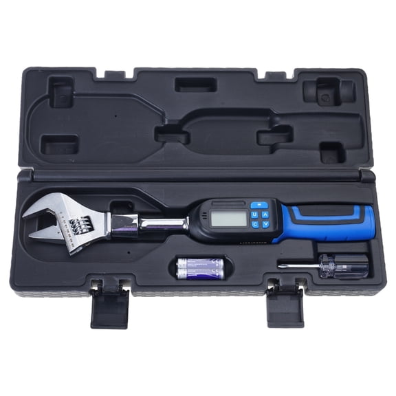 Profession Digital Torque Wrench Spanner With Interchangeable Heads High Precise Measurement And Preset Alerts Function