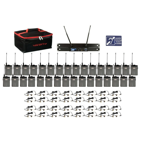 Professiona 24-bit Digital Stereo Wireless Assistive Listening System