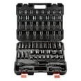 thumbnail image 1 of Professional 1/2" Drive Impact Socket Set - 65PC (SAE & Metric) 3/8"-1-1/4" & 10-24mm - Walmart Exclusive, 1 of 10
