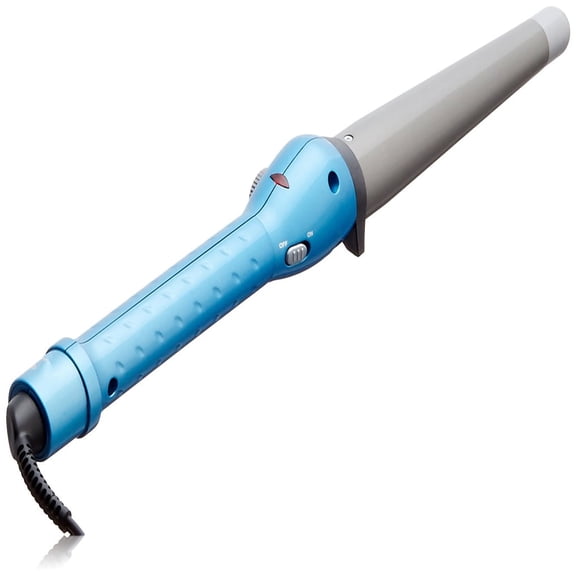 Professional 1-Inch Nano Titanium Curling Iron, Salon-Quality Marcel Hair Wand for Effortless Beach Waves and Long-Lasting Curls, Fast-Heating Styling Tool with Precision Temperature Control, Blue