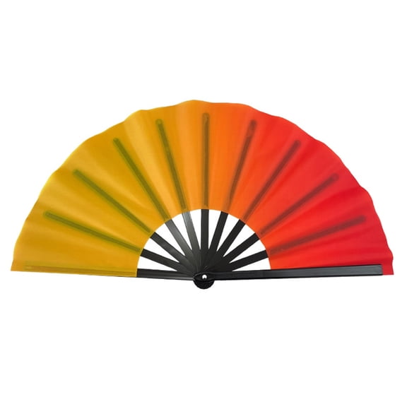 Professional 10 Inch Reversible Martial Arts Fan with Frame for Practice