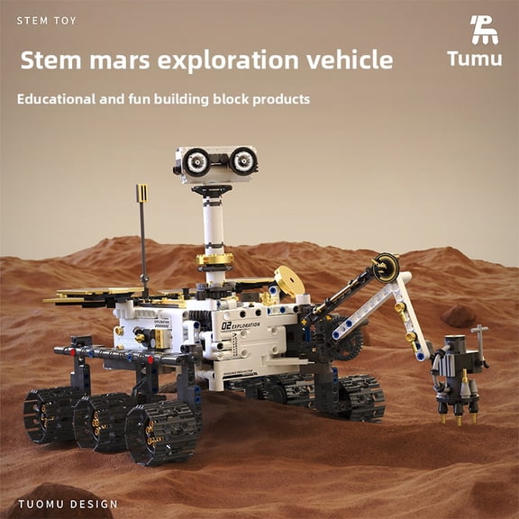 Professional 1009-Piece Mars Rover Engineering Set - App-Controlled Mobile Exploration Vehicle with Multi-Motor Drive, Precise Gear Linkage Model for Adults
