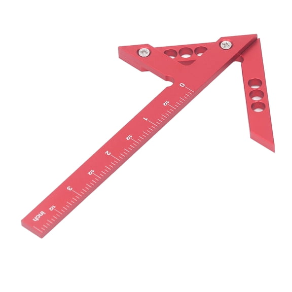Professional 100mm Center Gauge Scribing Tool - Aluminum Alloy 45 and 90 Degree Woodworking Ruler Finder for Round Center Measurement (3.94 in / 100 mm)