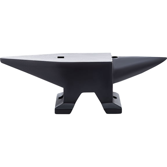 Professional 105lb Blacksmith Anvil,Single Horn Design with Wide Forging Surface&Stable Base,High Hardness Steel Anvil for Metalworking,Bending,and Shaping