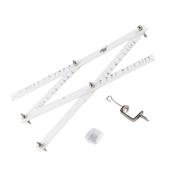 Professional 10x Magnifier Ruler Folding Ruler Tools for Architect Drawing,