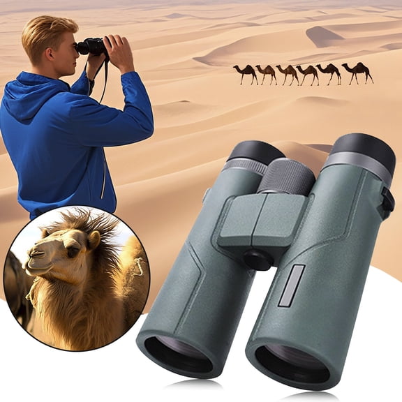 Professional 10x42 Binoculars for Adults - HD High Powered Waterproof Optics with BAK4 Prism, Wide View for Birding, Hunting, Football Games & Cruise Sightseeing (Compact & Lightweight)