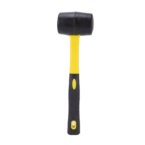 Professional 11.6 inch Rubber Mallet - Non-Marring Soft Blow Hammer for Flooring, Tiling, and Woodworking