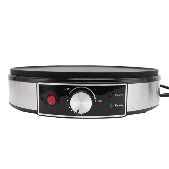 Professional 11.8 Inch Electric Crepe Maker - 30cm Nonstick Griddle with Adjustable Temperature Control & Batter Spreader, US Plug 110V