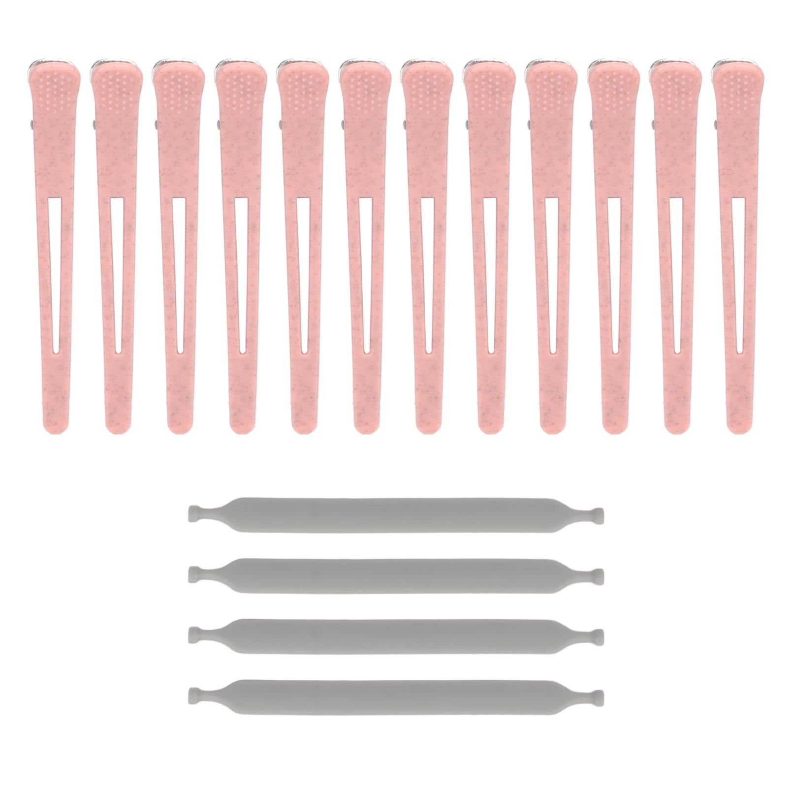 Professional 12Piece Salon Hair Clips Set, Pink Portable Sectioning