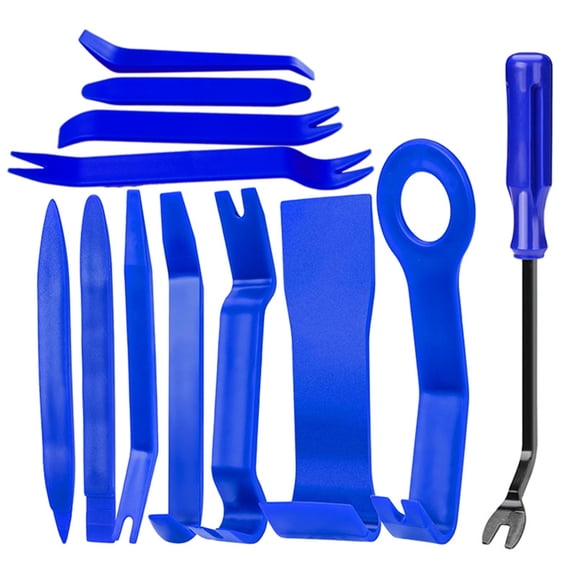 Professional 12 Piece Vehicle Panel Pry Tool Removal Set Suitable For Stereo Systems Maintenance Ergonomic Grip Included