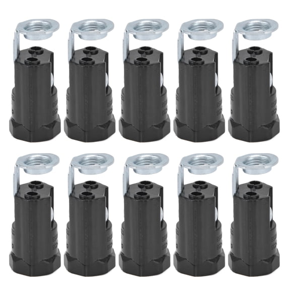 Professional 125V E12 Screw Candelabra Lamp Holder Base Socket Replacements for Chandeliers Guest Room and Wall Light Fixtures, 10 Inches / 25.4 cm Length, 10-Pack