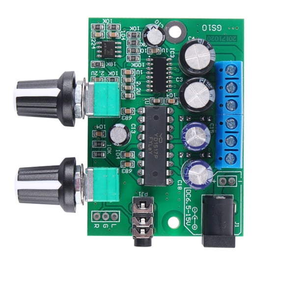 Professional 12V Sound Amplifiers Module With Triple Channel Bass Enhancement Technology