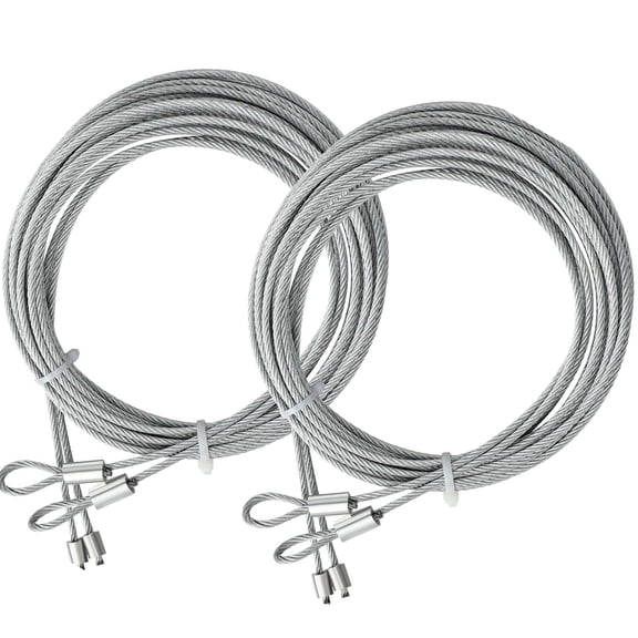 Professional 13.5Foot Garage Door Torsions Cables Steel Wire Rusts Resistant Cable set for Secure Functionality