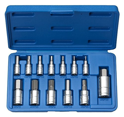 Professional 13 pc SAE HEX ALLEN WRENCH BIT SOCKET TOOL SET from J&R ...