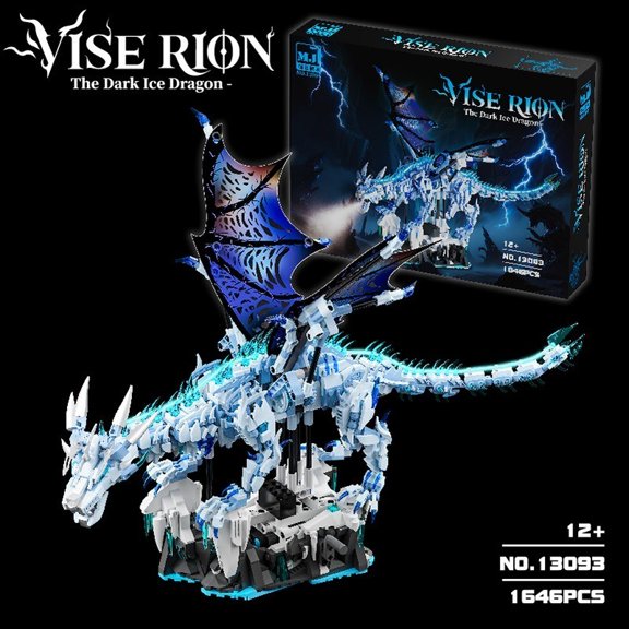 Professional 1400-1600 Piece Bionic Dragon Station - Precise High-Density Building Bricks with Zero-Gap Mechanical Logic, Durable Tech-Art Model Kit Set