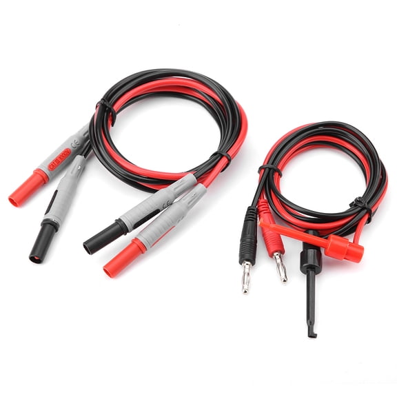 Professional 15 in 1 Multimeter Probe Test Lead Kit Replaceable Diagnostic Test Needle Crocodile Clip Set with Banana Plug Test Leads - 9.06 inches / 23.0 cm