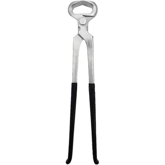 Professional 15 Hoof Nipper Farrier Tool  Heavy Duty Dull Finish Nipper with Black PVC Covered Handles, Precision Trimming & Hoof Care Tool for Farriers