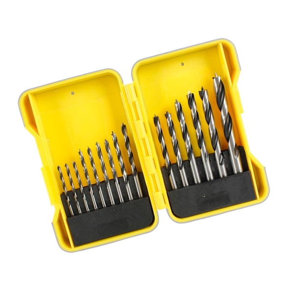 Professional 15 Piece Woodworking Drill Bit High Hardness Helical Design Suitable For Lathes Cabinetry Projects