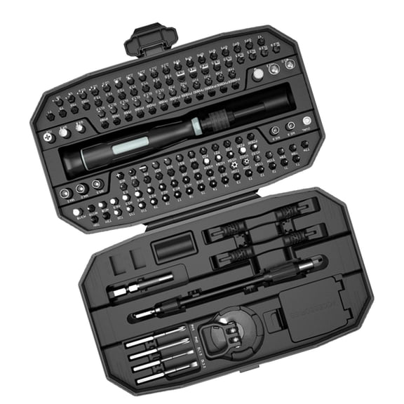 Professional 152 in 1 Screwdriver Set with Anti Fatigue Handle and Portable Storage Case for Electronics Computer Phone