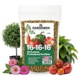 thumbnail image 1 of ⭐ Professional 16-16-16 All Purpose Garden Fertilizer for Lawns, Flowers, Trees, Shrubs & Vegetables - 16 16 16 Slow Release Granular Fertilizer (8 OZ), 1 of 4