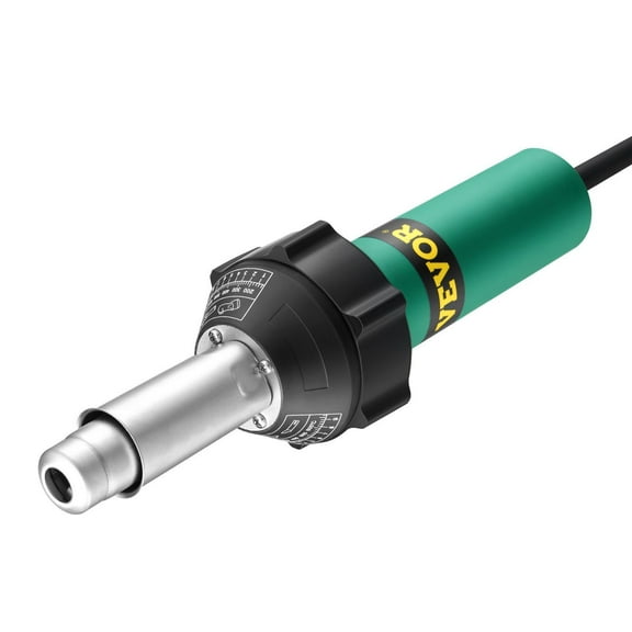 Professional 1600W Heat Gun for Plastic Welding - PVC, TPO, Vinyl Repair Kit w/ 5 Attachments