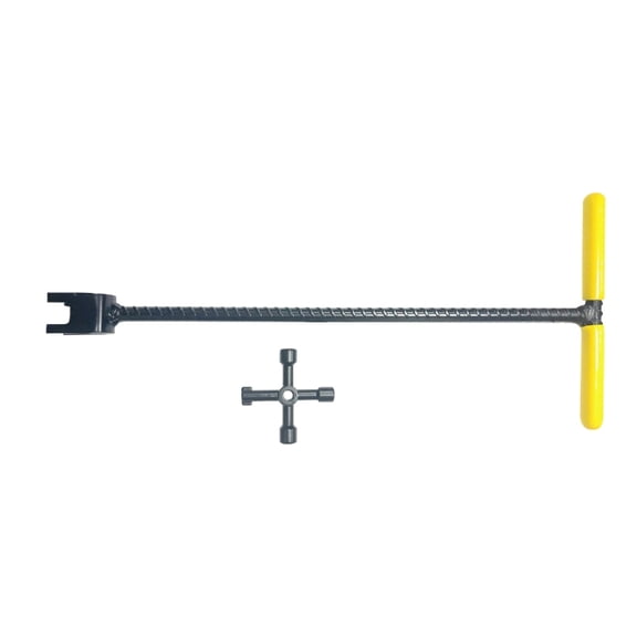 Professional 17 Inches T Shaped Water Valves Tool Comfortable Handle